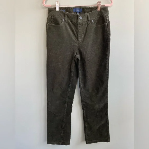 Talbots Heritage Corduroy Pants in Olive Green - Picture 1 of 7